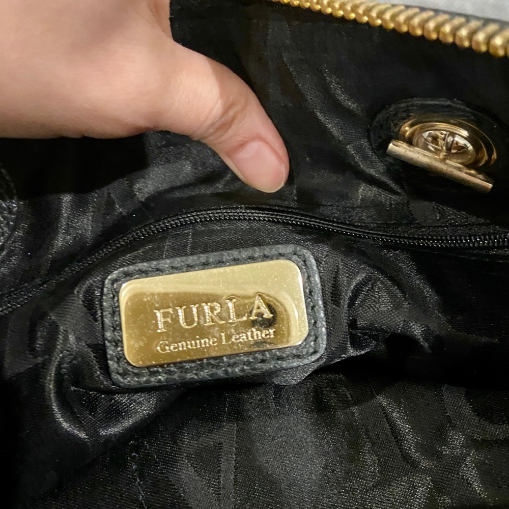 Furla black handbag - Picture 6 of 10